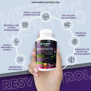 Resveratrol 100 Cápsulas